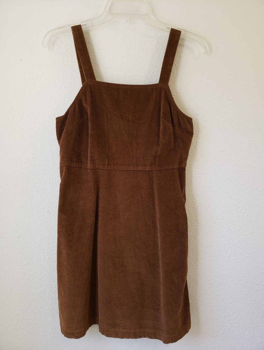 American Eagle Corduroy Apron Mini Dress Zipper Closure Size Small